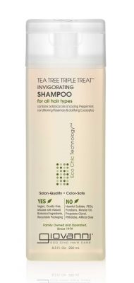 El Champú Tea Tree Triple Treat de Giovanni es el mejor champú para pelo graso. Sin siliconas sin sulfatos. Hidrata, limpia y refresca.