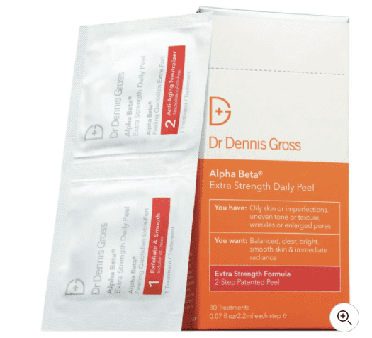 Dr Dennis Gross Toallitas de Peeling Facial Extra Fuerte