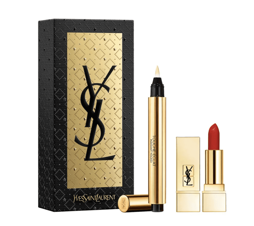 Yves Saint Laurent Touch Éclat Cofres de regalo. Los mejores para mujer y hombre. Perfumes, maquillaje, crema facial, sérum, labial. Set de regalo.